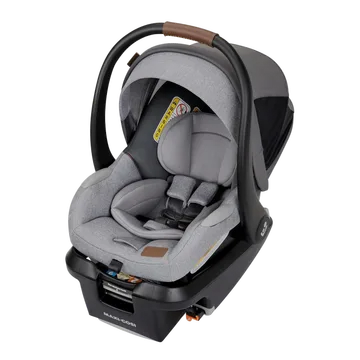 Illustration of a rear-facing infant restraint for family transport